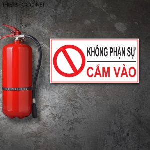 Bảng không phận sự cấm vào mica
