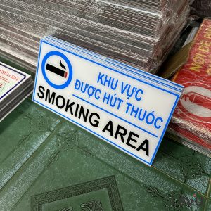 Bảng báo khu vực được hút thuốc
