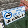Bảng báo khu vực được hút thuốc