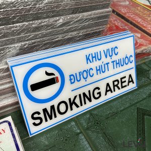 Bảng báo khu vực được hút thuốc