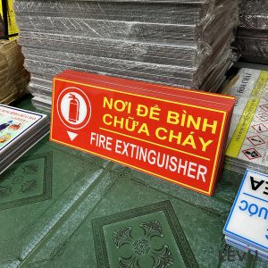 Bảng nơi để bình chữa cháy mica
