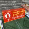 Bảng nơi để bình chữa cháy mica