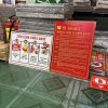 Bộ bảng tôn tiêu lệnh chữa cháy + nội quy pccc 2 tấm giá rẻ