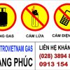 Bảng báo an toàn phòng gas