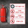 Biển báo cấm cho cây xăng, kho hóa chất