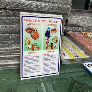 Bảng mica hướng dẫn sử dụng bình chữa cháy