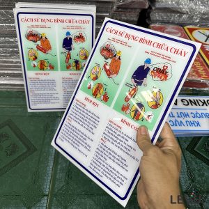 Bảng mica hướng dẫn sử dụng bình chữa cháy