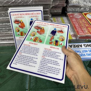 Bảng mica hướng dẫn sử dụng bình chữa cháy