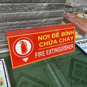 Biển báo nơi để bình chữa cháy mica