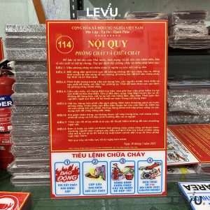 Bảng nội quy PCCC + tiêu lệnh chữa cháy chung