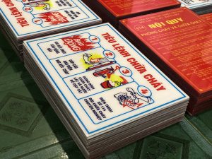 Bảng mica tiêu lệnh phòng cháy chữa cháy