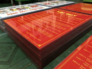 Bảng mica nội quy phòng cháy chữa cháy