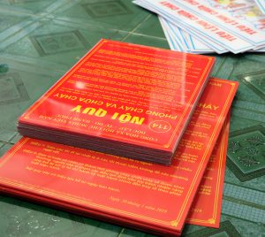 Bảng mica nội quy phòng cháy chữa cháy