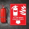 Bảng mica vị trí đặt thiết bị pccc