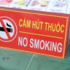 Bảng mica cấm hút thuốc