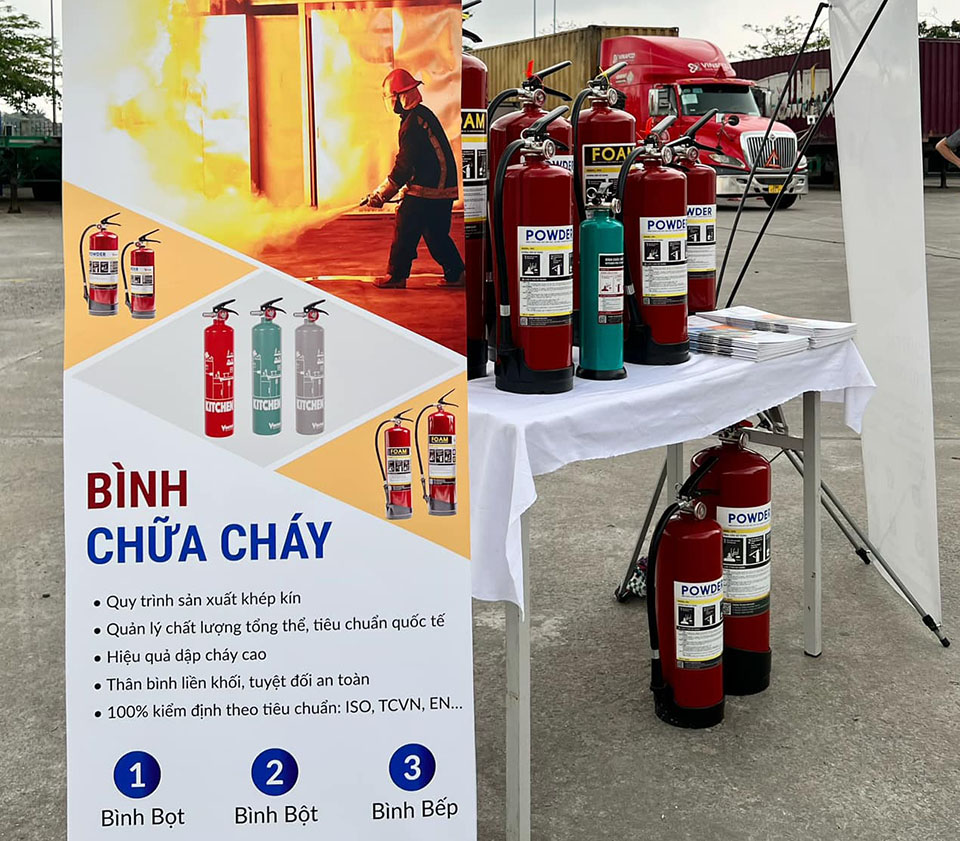 Bình chữa cháy 3kg bột ABC V3P Vinafoam