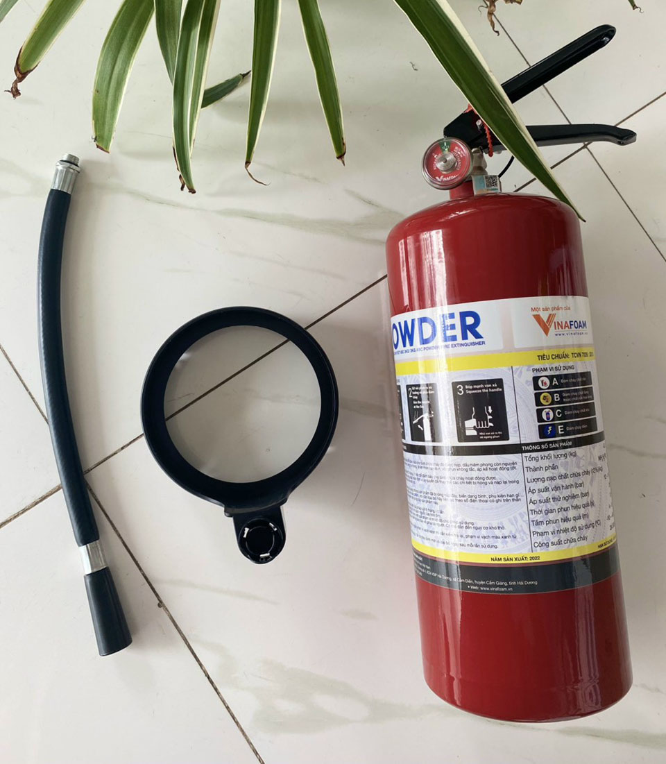 Cấu tạo bình chữa cháy vinafoam 3kg