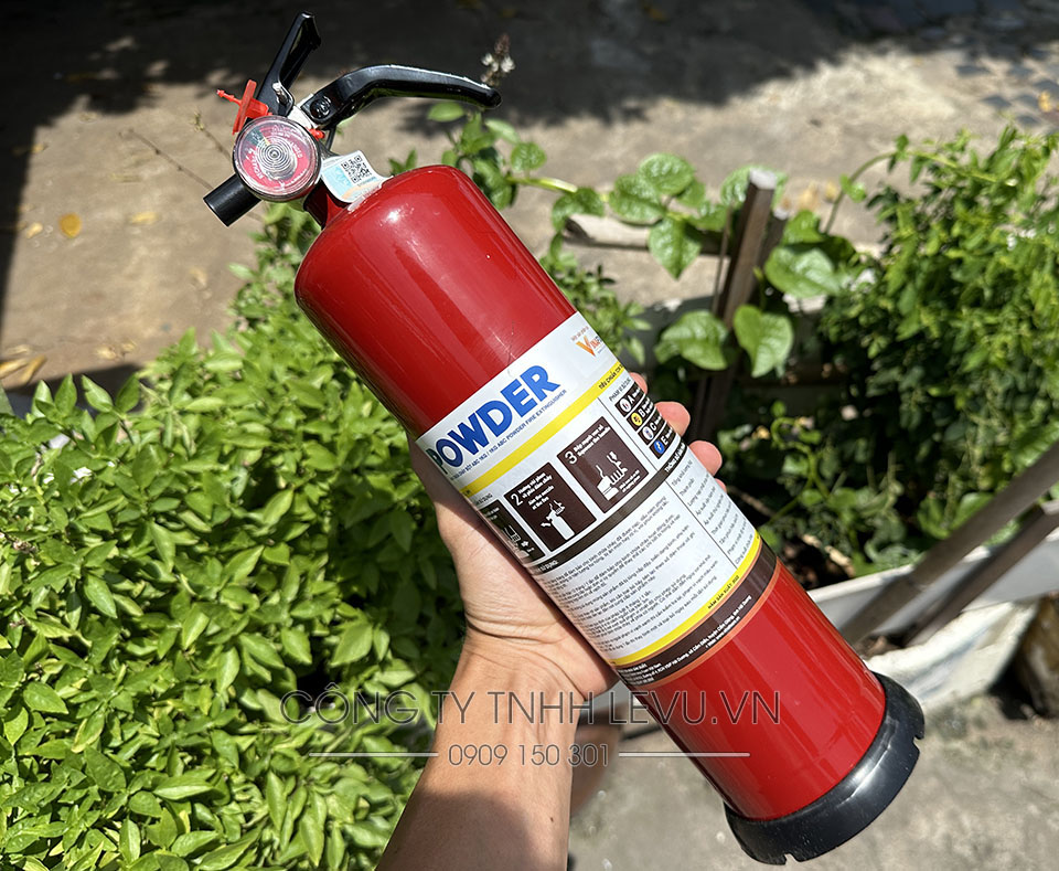 Đại lý bình chữa cháy mini 1kg bột ABC V1P chính hãng tại Tphcm