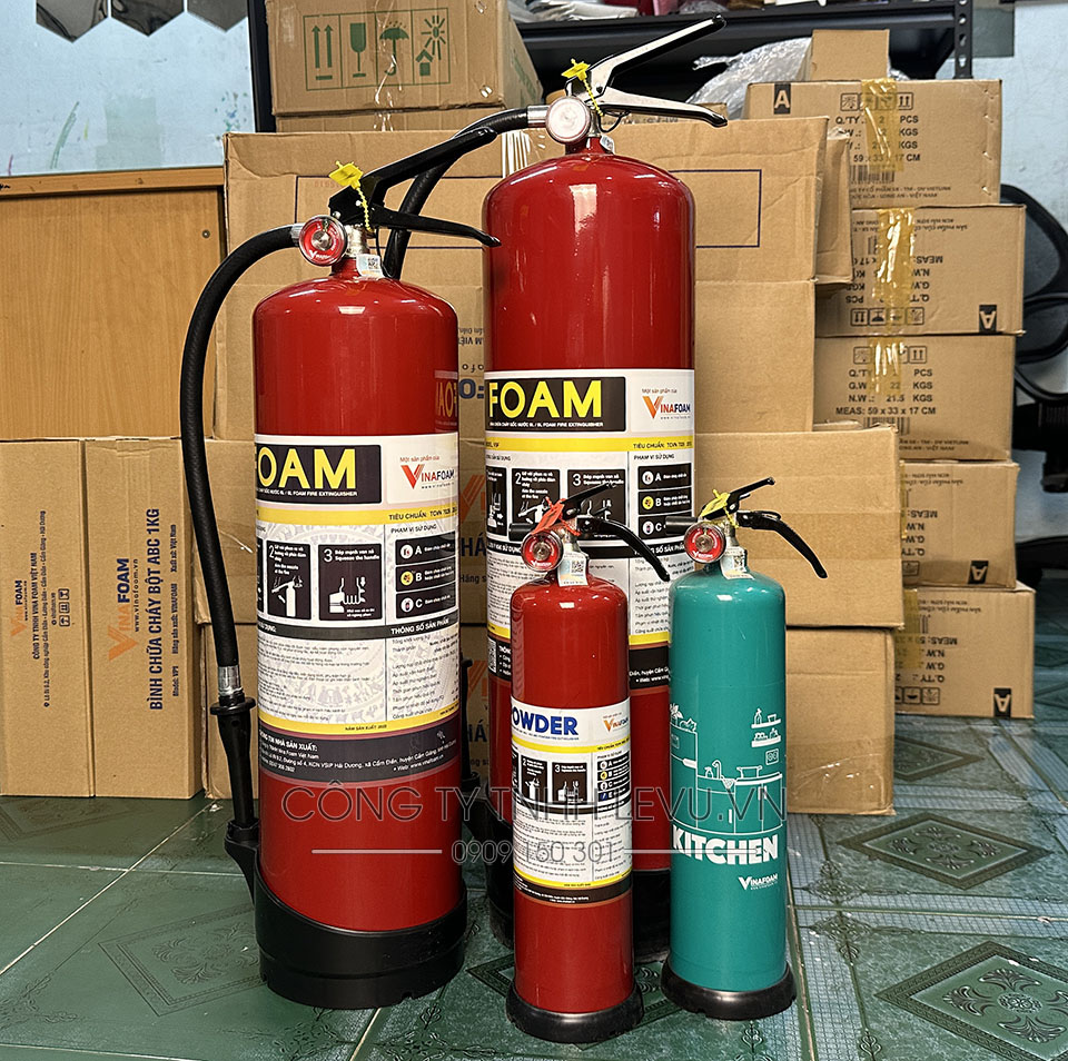 So sánh các mẫu bình chữa cháy gốc nước vinafoam