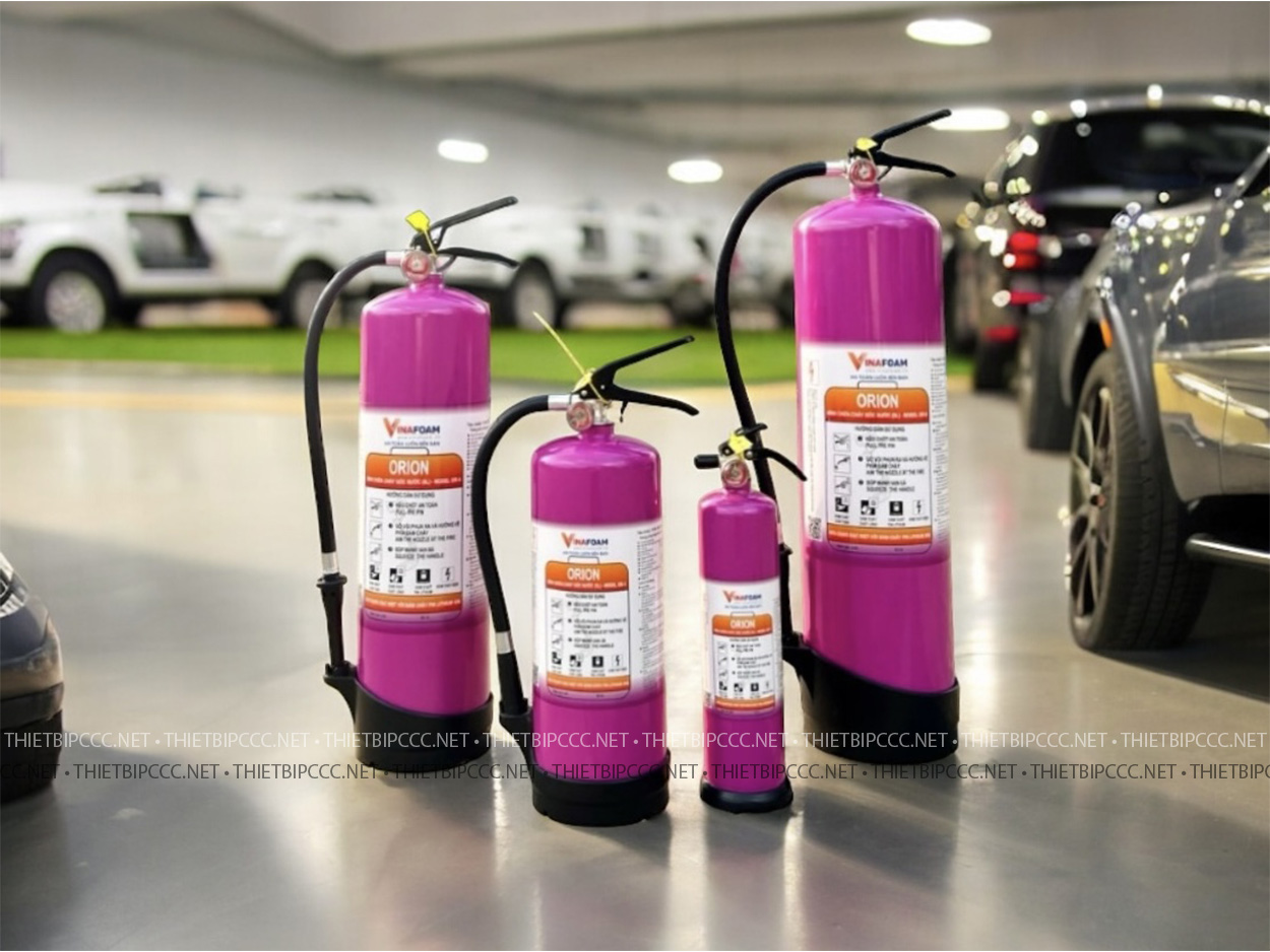 4 loại bình chữa cháy pin xe điện chính hãng Orion