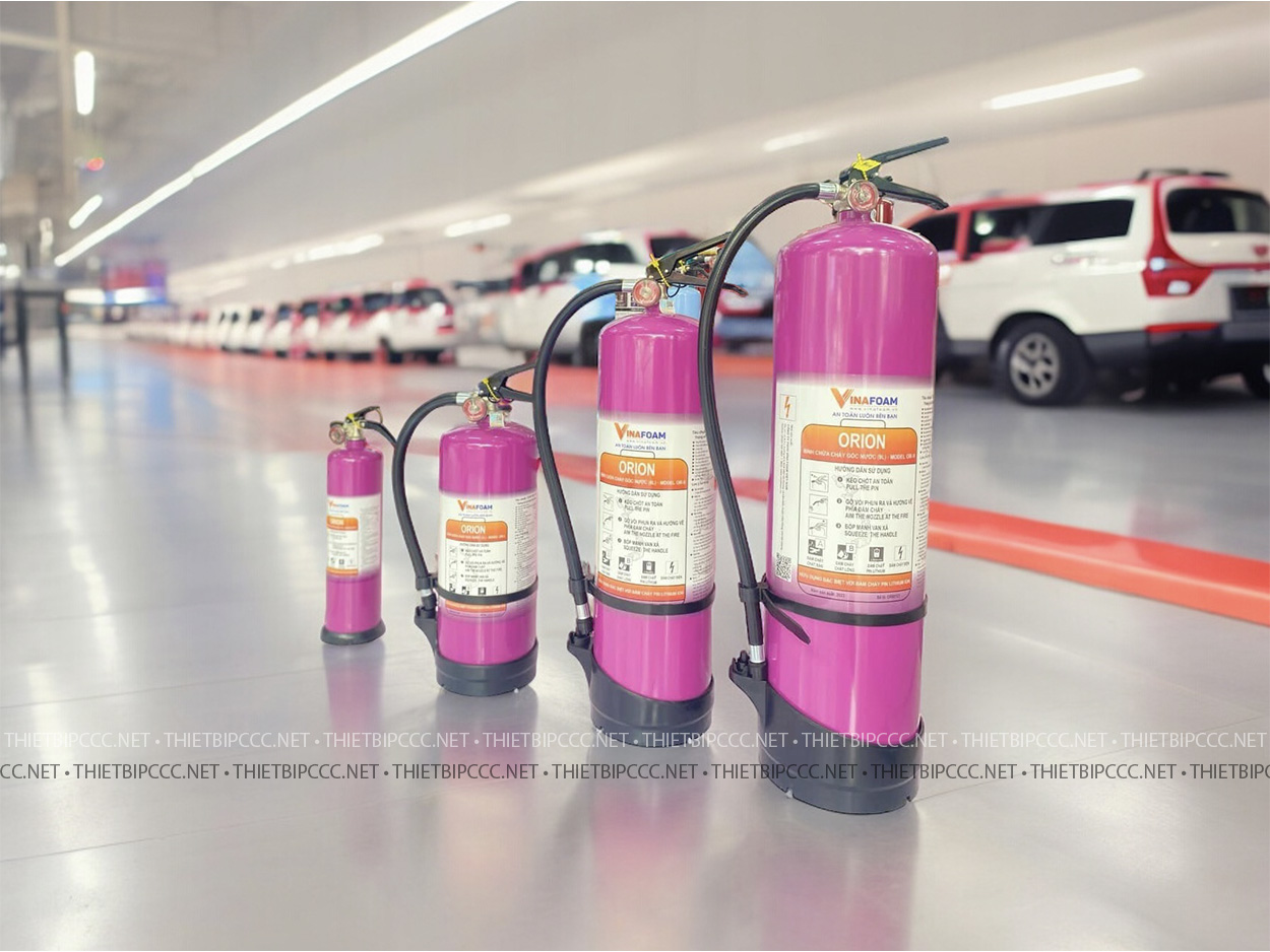 So sánh các mẫu bình chữa cháy pin xe điện orion với nhau
