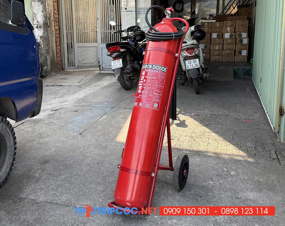 Bình chữa cháy khí CO2 Hafico 24kg chính hãng tại thiết bị pccc Levu