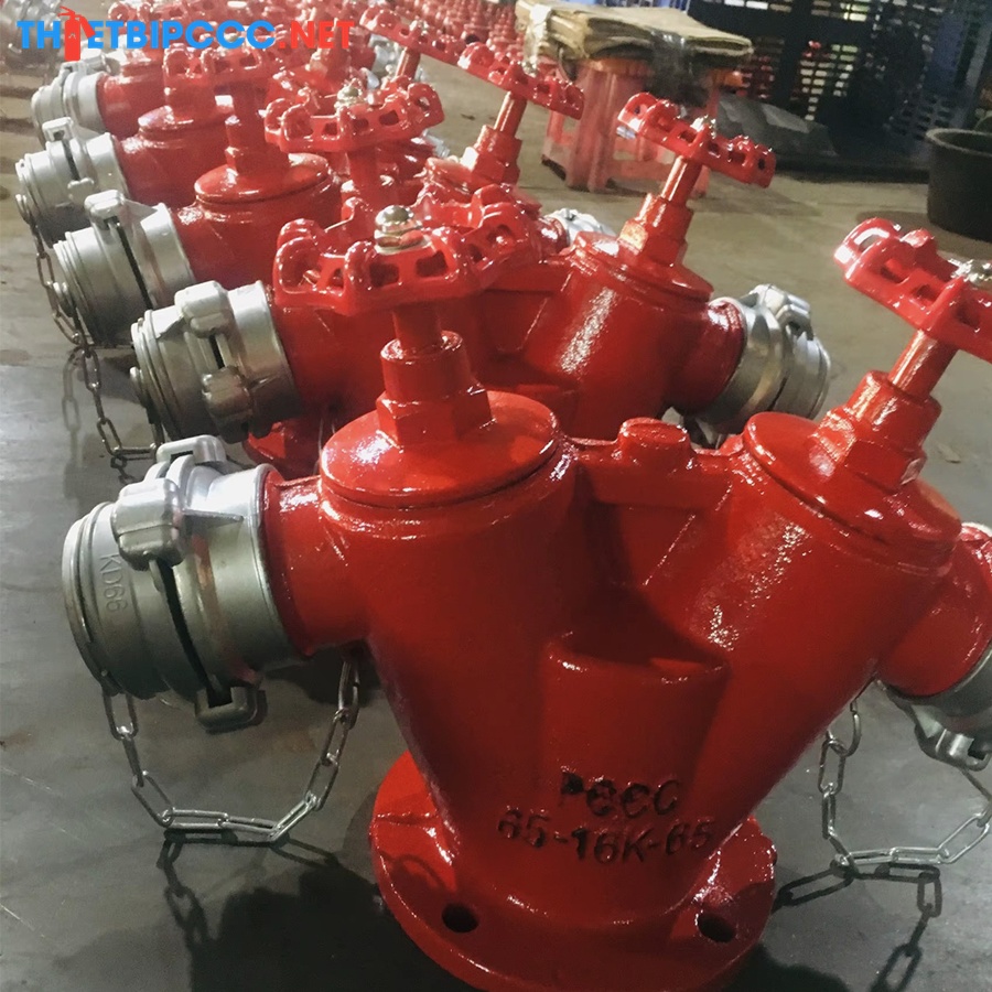 Cột lấy nước chữa cháy 2 họng DN65 Ø65mm