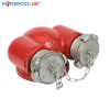 Họng tiếp nước chữa cháy Trung Quốc 2 cửa DN65 Ø65mm