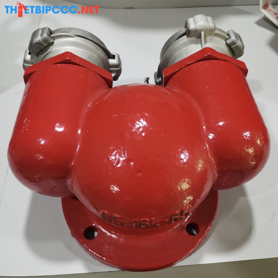 Họng tiếp nước chữa cháy Trung Quốc 2 cửa DN65 Ø65mm