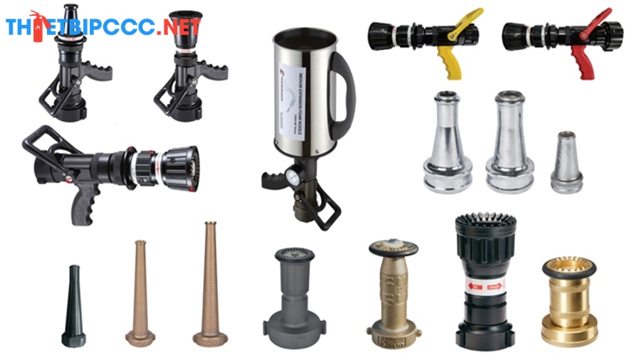 Phân loại lăng phun chữa cháy phổ biến