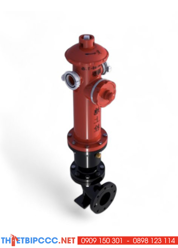 Trụ cấp nước chữa cháy ngoài trời Trung Quốc 3 cửa