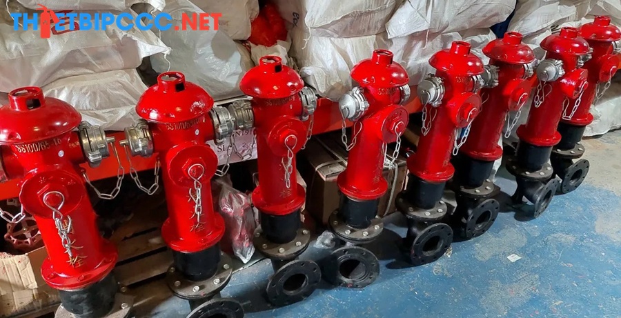 Trụ cấp nước chữa cháy ngoài trời Trung Quốc 3 cửa