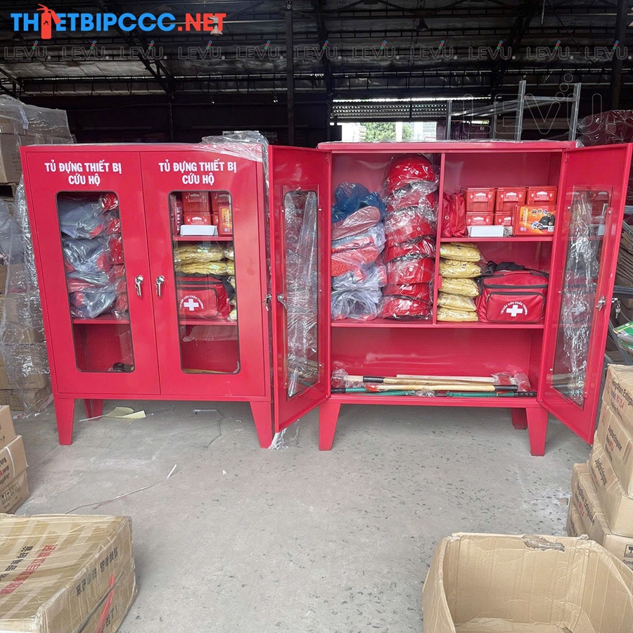 Tủ đựng thiết bị PCCC & BHLD lớn 110x120x40cm