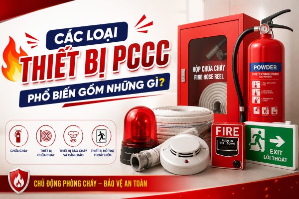 Các loại thiết bị PCCC phổ biến gồm những gì?