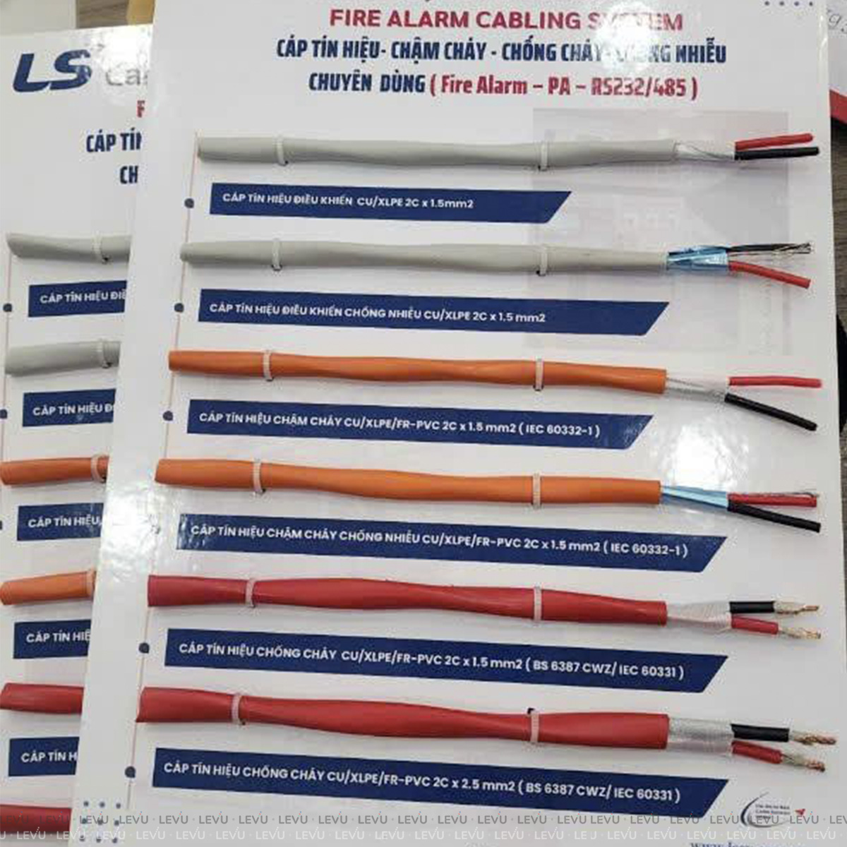 Cáp tín hiệu chống cháy chống nhiễu Silicone LS-FA-CSZS