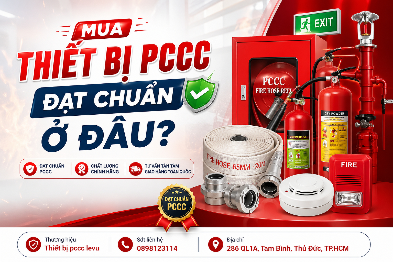 Mua thiết bị pccc đạt chuẩn ở đâu?