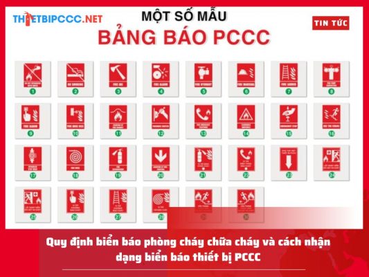 Quy định biển báo phòng cháy chữa cháy và cách nhận dạng biển báo thiết bị PCCC