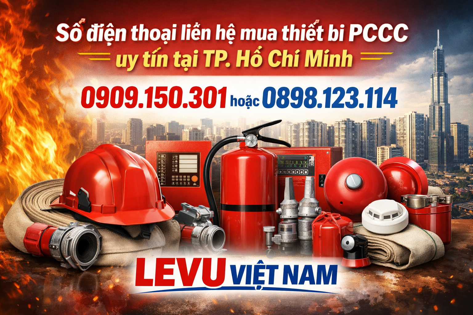 Số điện thoại liên hệ mua thiết bị PCCC uy tín tại TP. Hồ Chí Minh