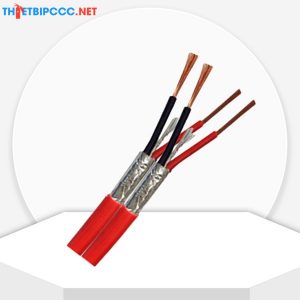 Cáp tín hiệu điều khiển Silicone chống cháy không chống nhiễu, 2 lõi