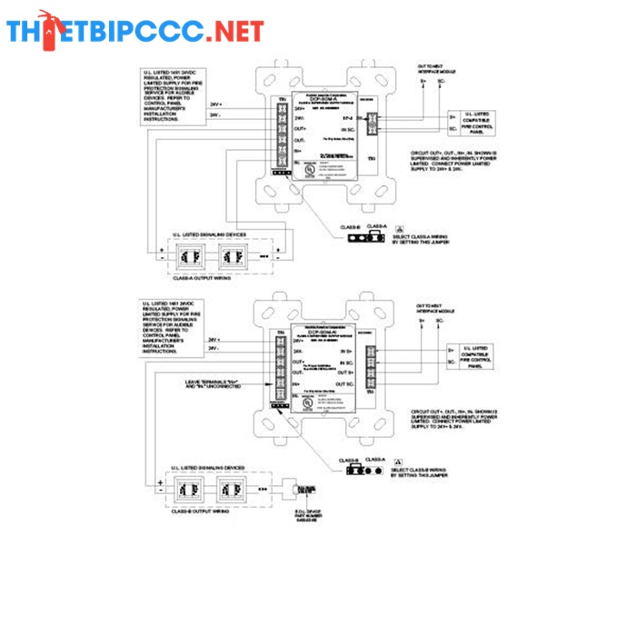 DCP-SOM-AI Module đầu ra có cách li cho chuông báo cháy