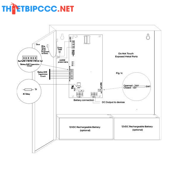 FN-400X-R/220V Bộ nguồn phụ 220V AC-24V DC-3A