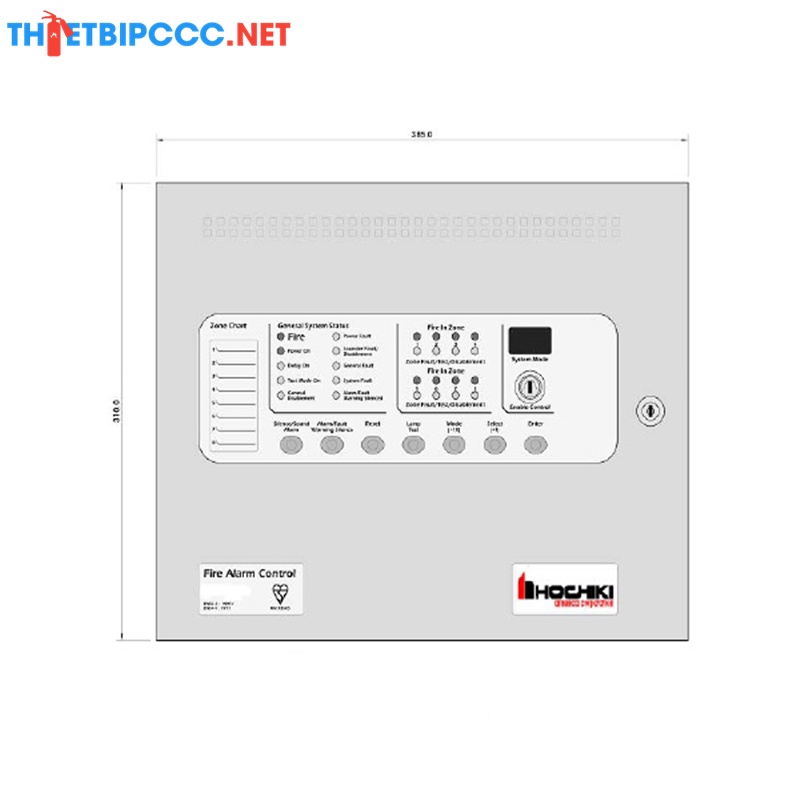 Trung tâm báo cháy 2 kênh Hochiki HCV-2-230V