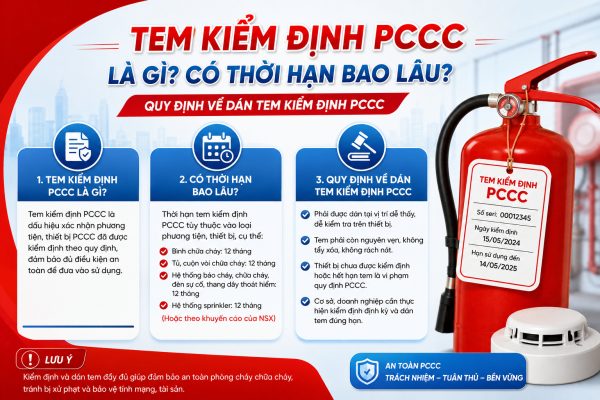 Tem kiểm định PCCC là gì? Có thời hạn bao lâu? Quy định về dán tem kiểm định PCCC