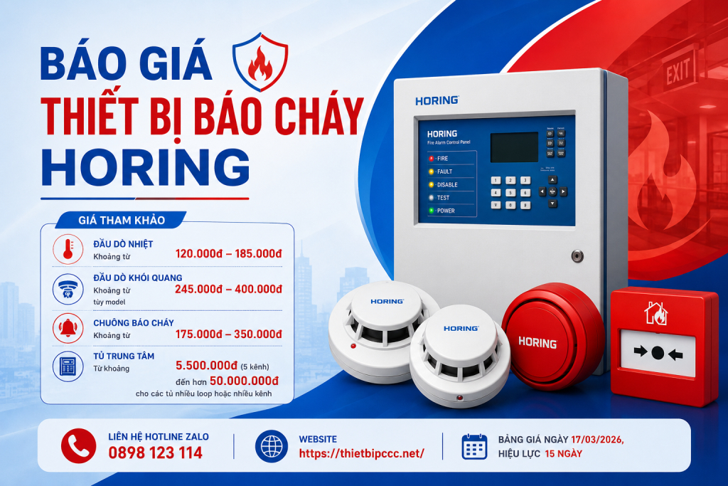 Báo giá thiết bị báo cháy horing